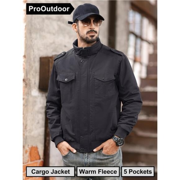 Men's Heavy-Duty Sherpa Lined Workwear Jacket - Warm & Durable - Picture 2 of 7